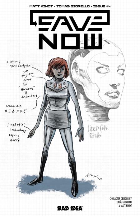 SAVE NOW #4 (OF 4) CVR B MATT KINDT TOMAS GIORELLO CHARACTER DESIGN VAR