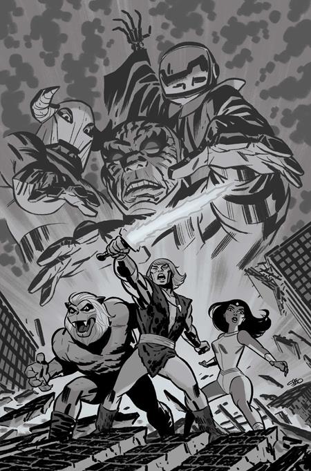 THUNDARR THE BARBARIAN #4 CVR H INC 1:15 MICHAEL CHO LINE ART VIRGIN VAR