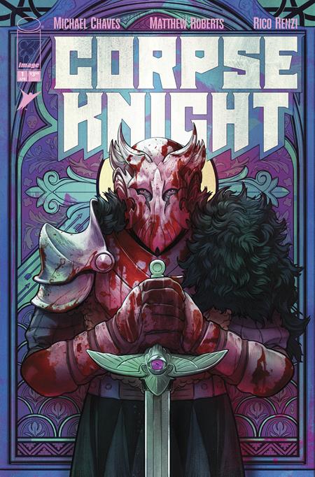 CORPSE KNIGHT #1 (OF 6) CVR D INC 1:25 NIMIT MALAVIA STAINED GLASS VAR