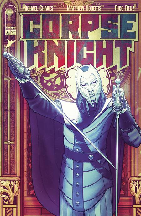 CORPSE KNIGHT #3 (OF 6) CVR D INC 1:25 NIMIT MALAVIA STAINED GLASS VAR