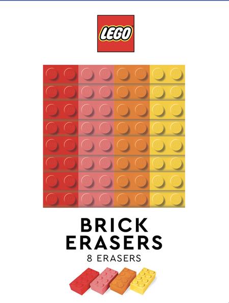LEGO BRICK ERASERS (MULTICOLOR PACK OF 8) Previously Offered thru Other Distributors