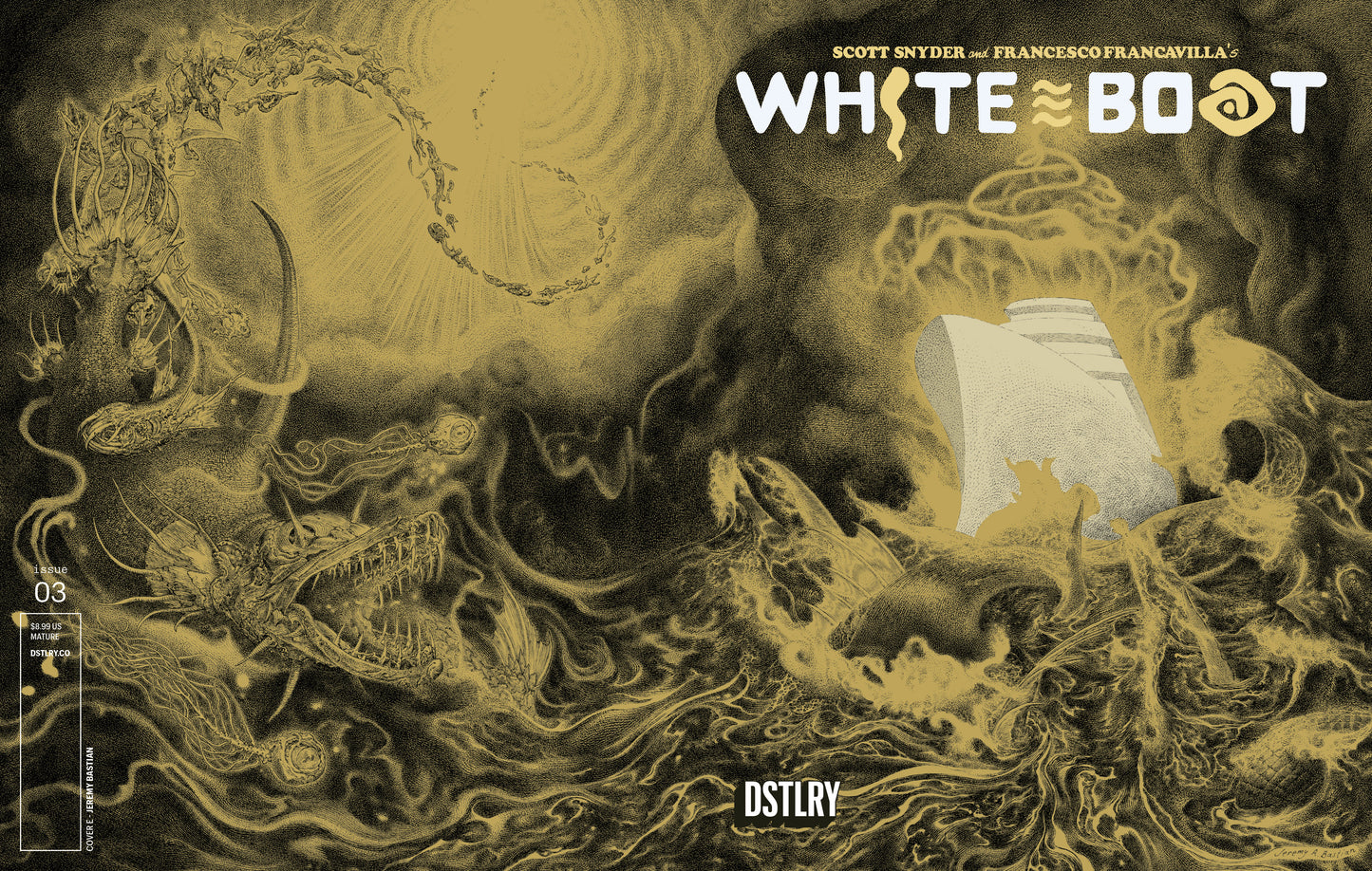 WHITE BOAT #3 CVR E JEREMY BASTIAN 15 COPY VARIANT