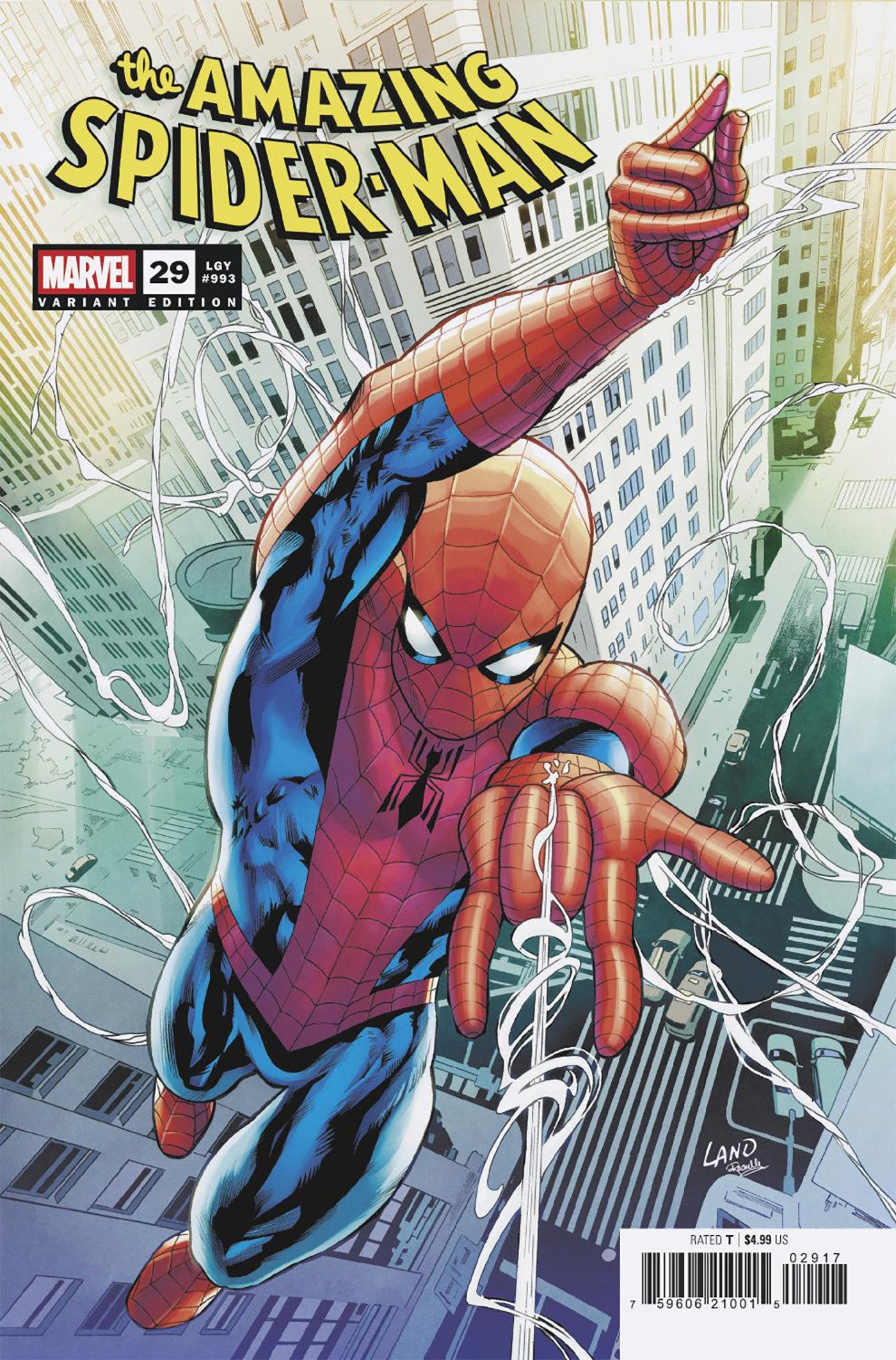 AMAZING SPIDER-MAN #29 GREG LAND VARIANT 1:25