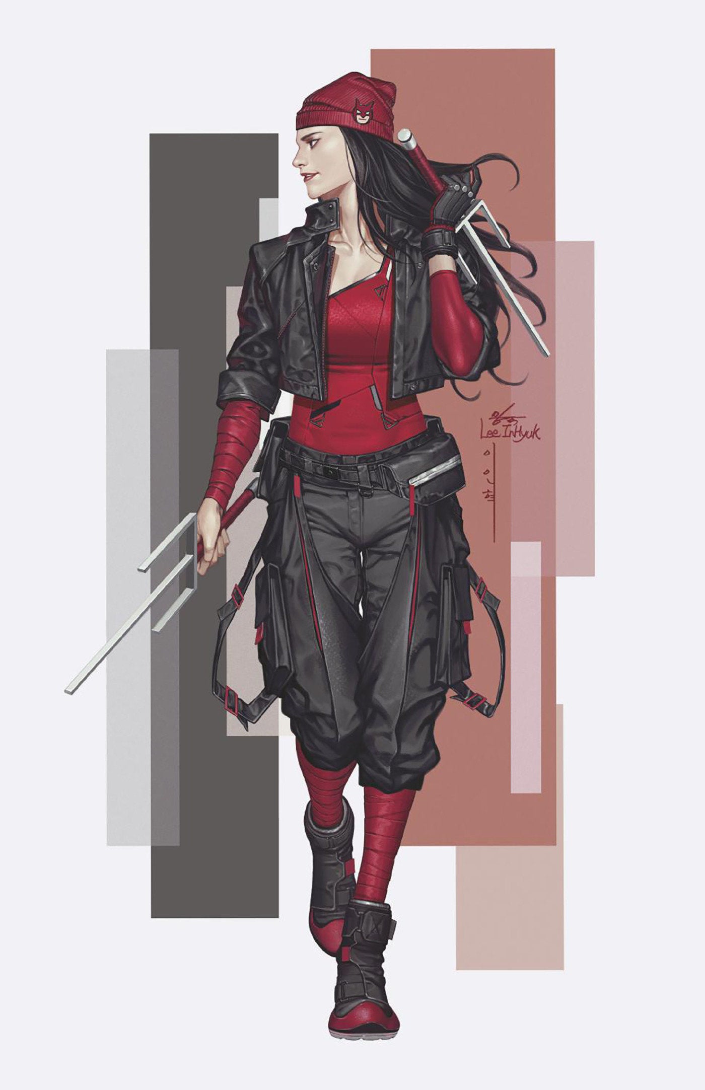 DAREDEVIL/PUNISHER: THE DEVIL'S TRIGGER #1 INHYUK LEE STREET-VERSE VIRGIN VARIANT