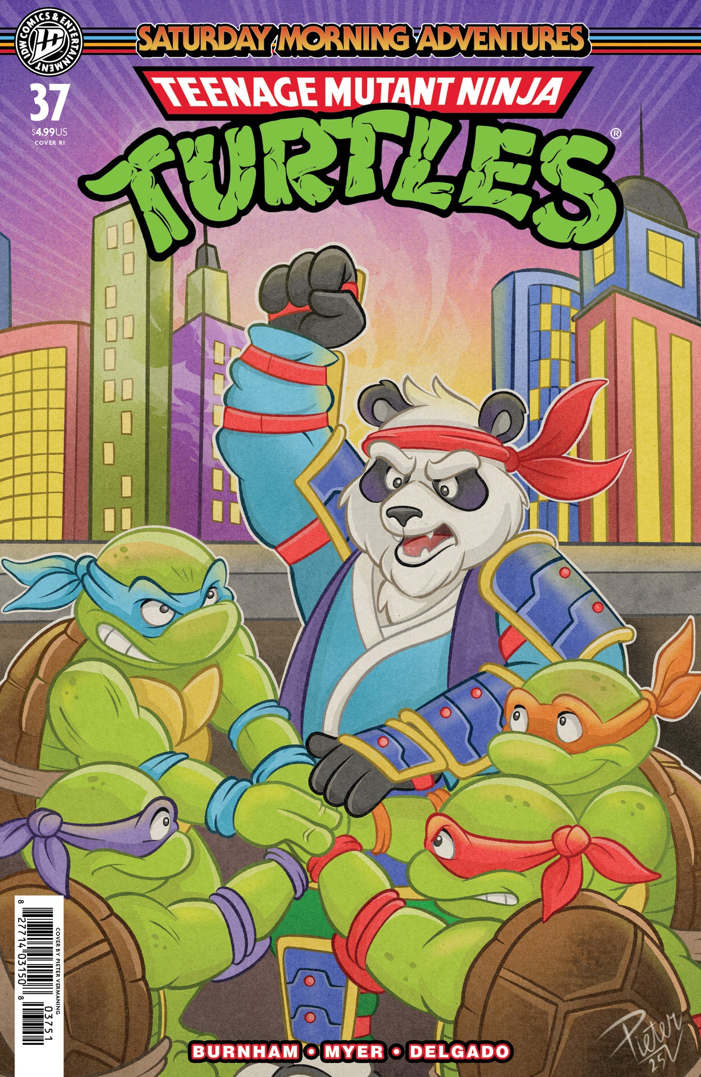Teenage Mutant Ninja Turtles: Saturday Morning Adventures #37 Variant RI (10) (Vermaning)