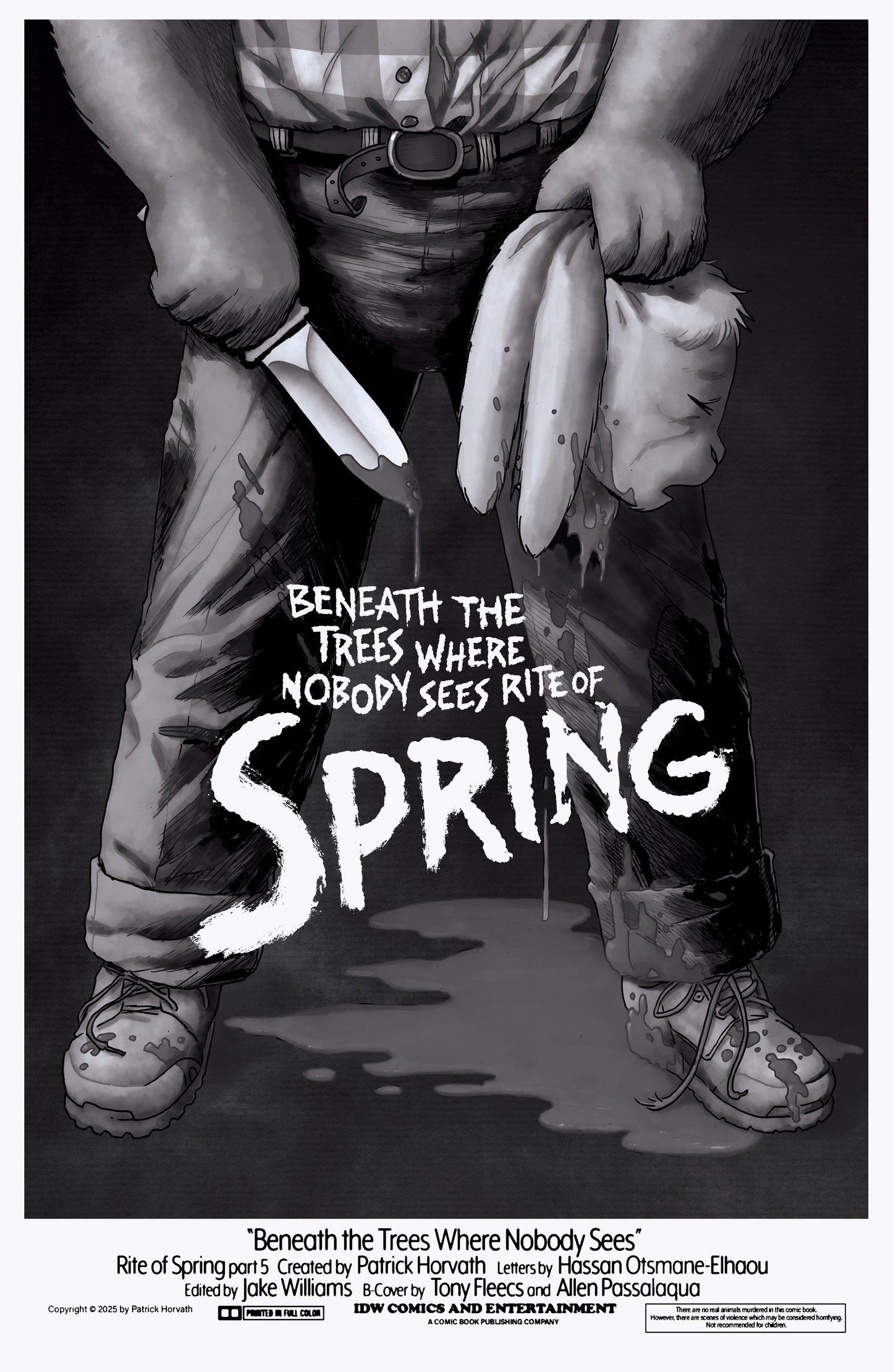 Beneath the Trees Where Nobody Sees: Rite of Spring #5 Variant RI (25) (Fleecs B&W)