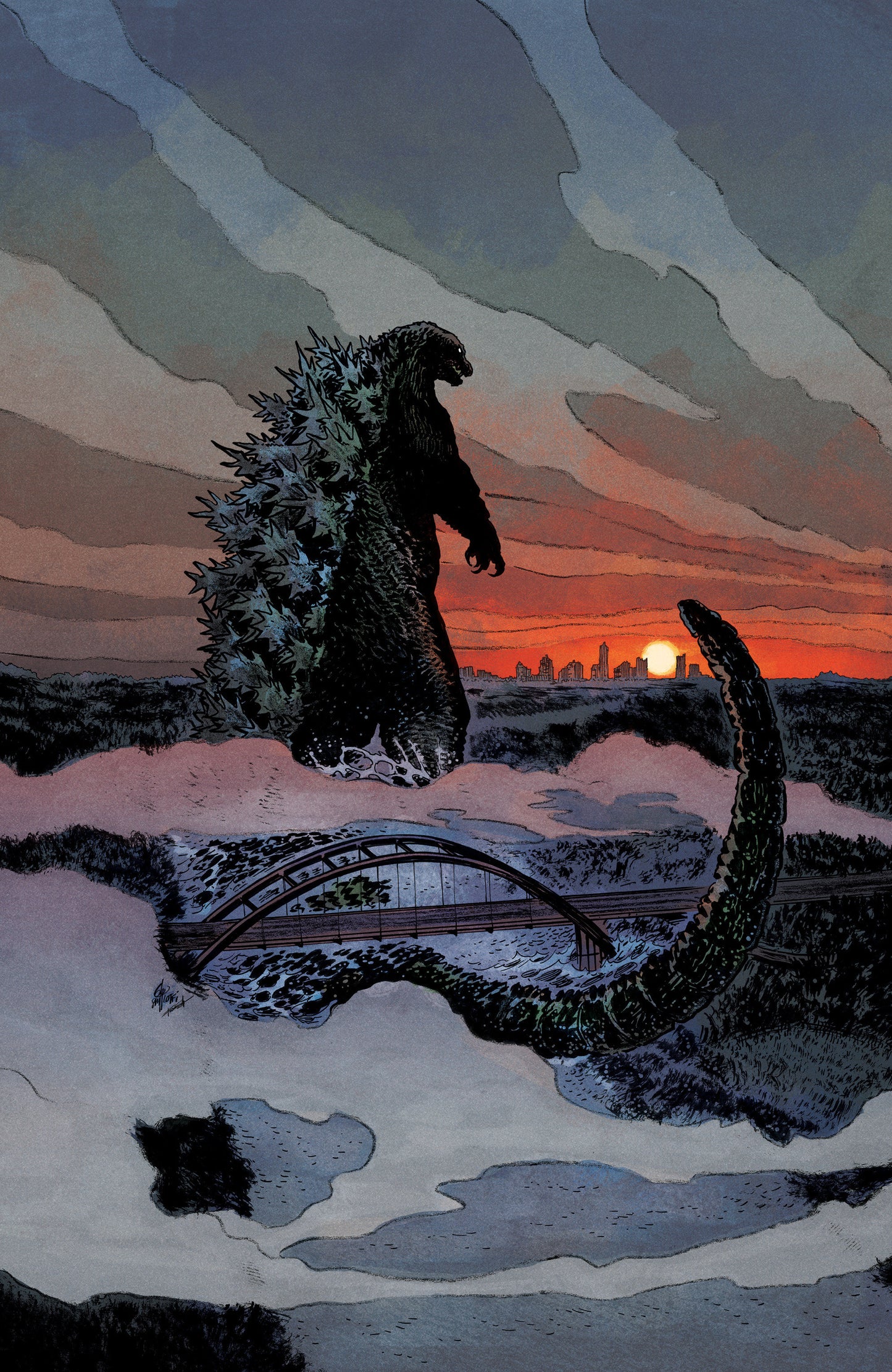 Godzilla Vs. America: Texas Variant RI (25) (Lotfi Full Art)