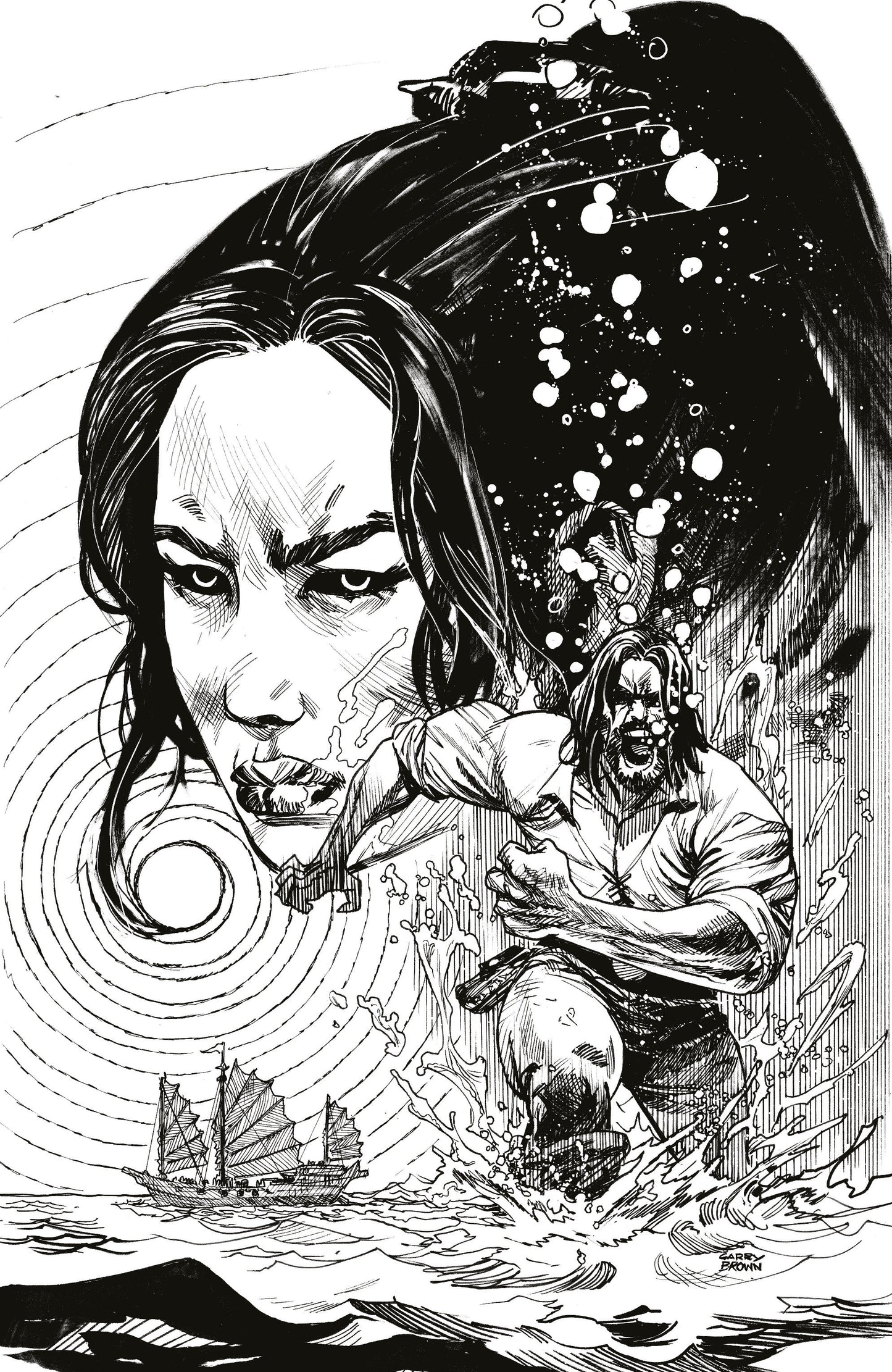 BRZRKR: The Bleeding Tide #1 L Unlimited Var (Full Art, Brown)