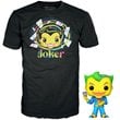 Batman Joker Blacklight Pop! Vinyl Figure with Adult T-Shirt