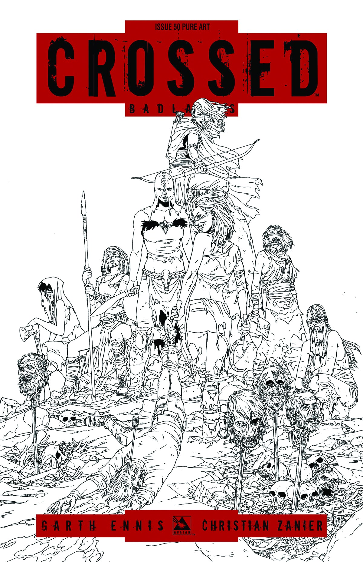 CROSSED BADLANDS #50 PURE ART ORDER INCV CVR (NET) (O/A) (MR