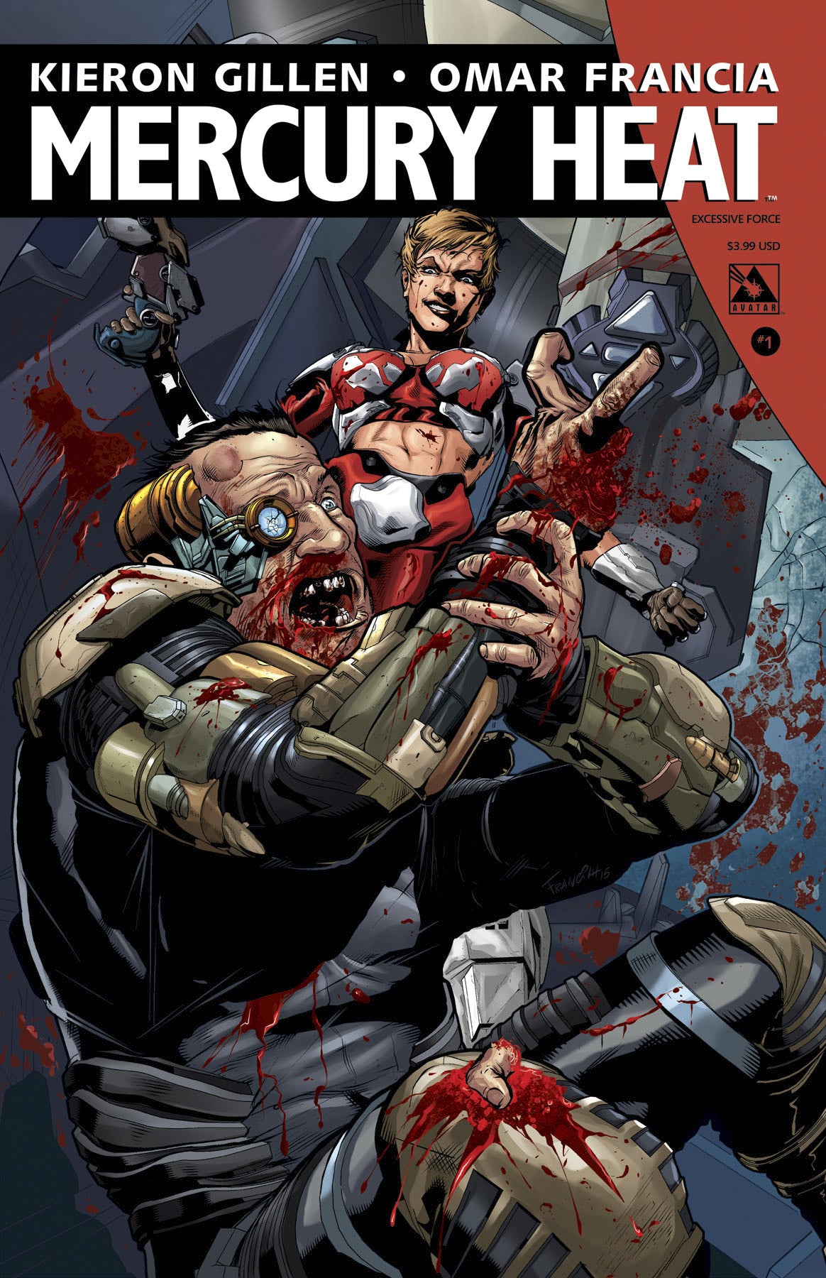 MERCURY HEAT #1 EXCESSIVE FORCE CVR (O/A) (MR)