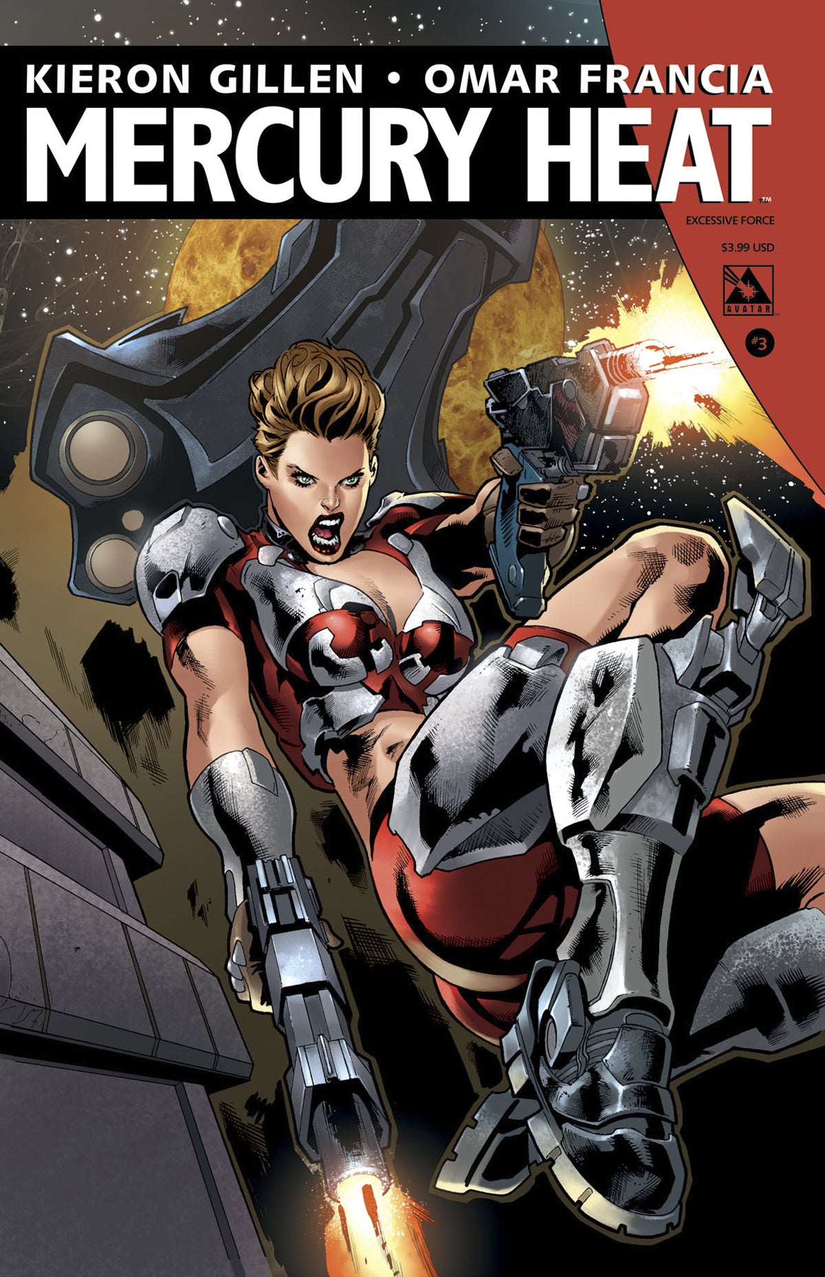 MERCURY HEAT #3 EXCESSIVE FORCE CVR (O/A) (MR)