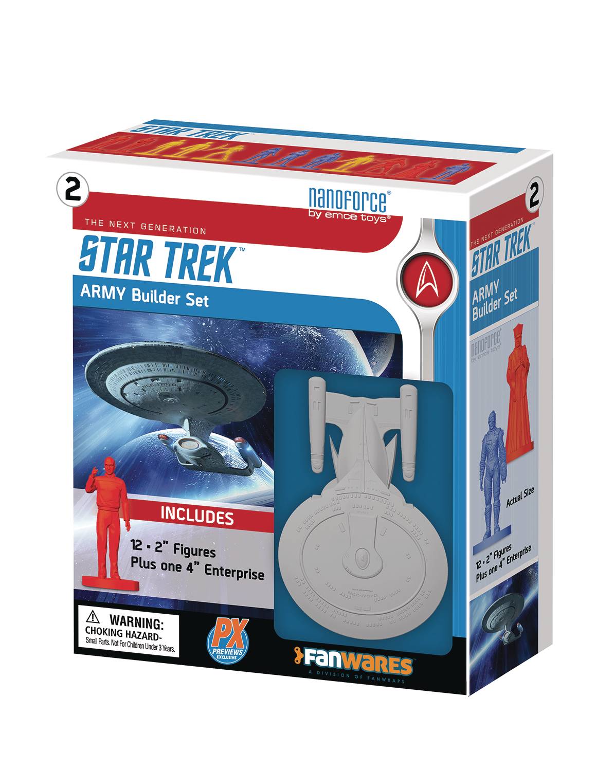 NANOFORCE STAR TREK TNG PX ARMY BUILDER FIGURE BOXED (C: