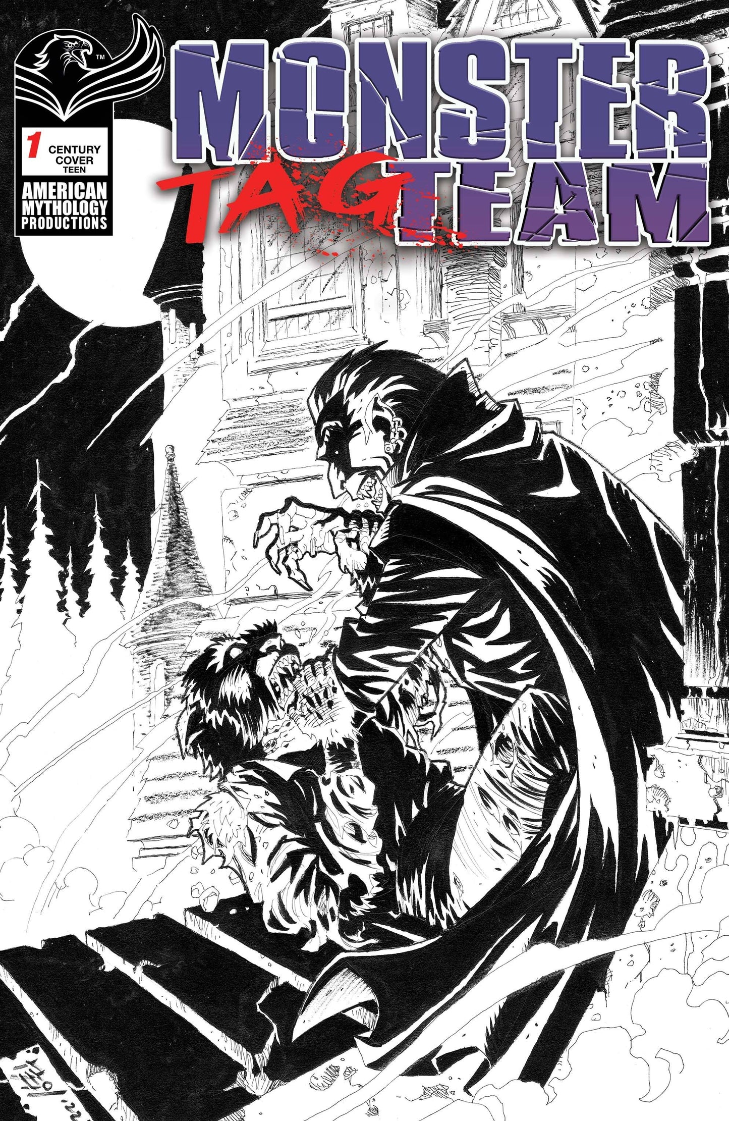 MONSTER TAG TEAM #1 CVR D CENTURY LTD ED 1/100 CVR (O/A) (C: