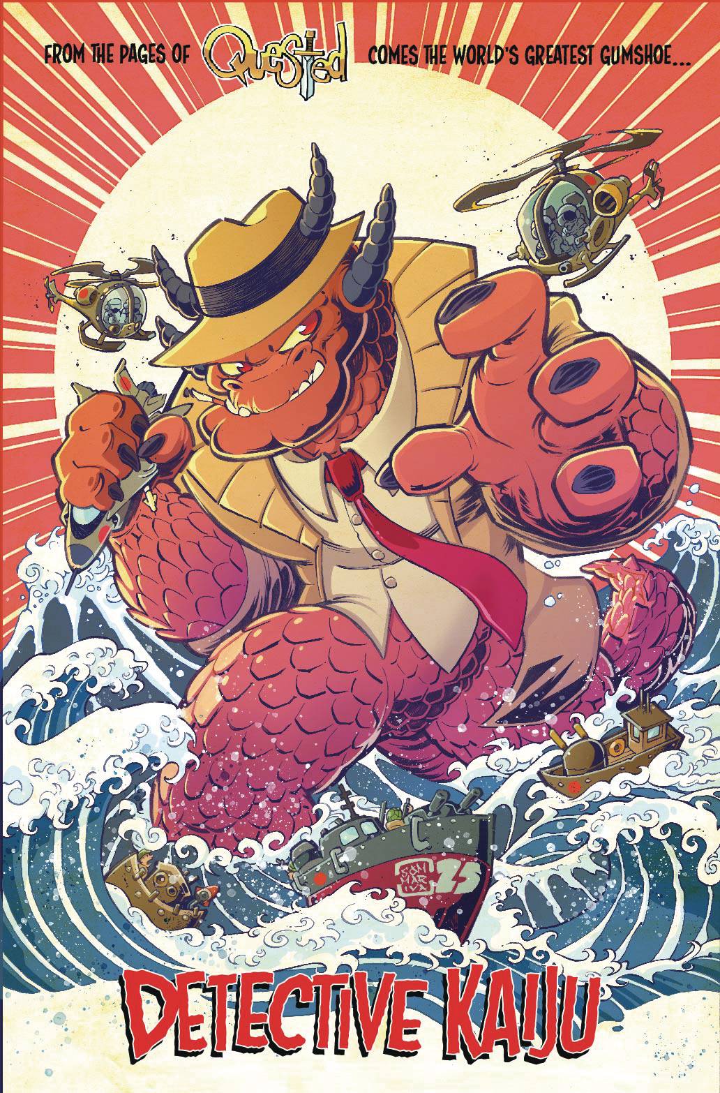 DETECTIVE KAIJU #1 (OF 4) CVR D JON SOMMARIVA (RES) (MR)