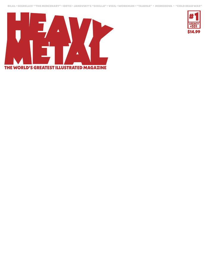 HEAVY METAL MAGAZINE #1 CVR F BLANK SKETCH (MR) (C: 0-1-2)