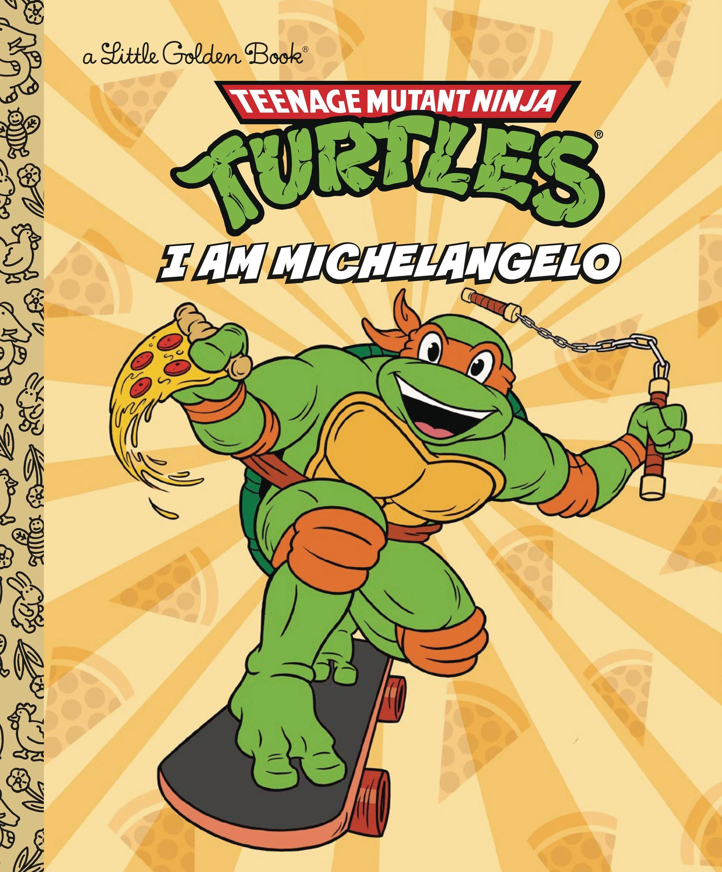 TMNT I AM MICHELANGELO LITTLE GOLDEN BOOK HC (C: 1-1-2)