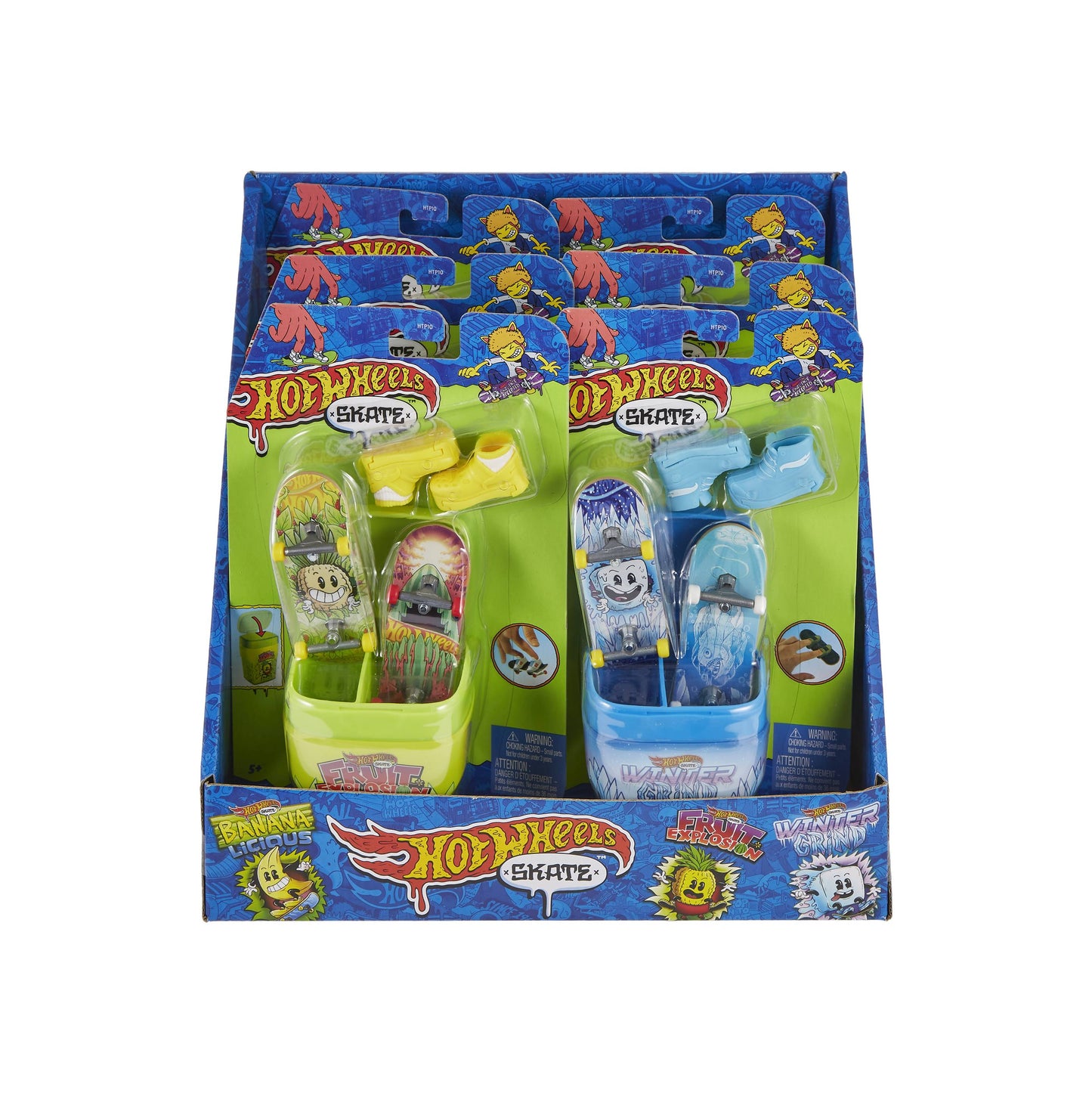 HOT WHEELS SKATE BOARD & GUM CONTAINER 2PK ASST (NET) (C: 1-