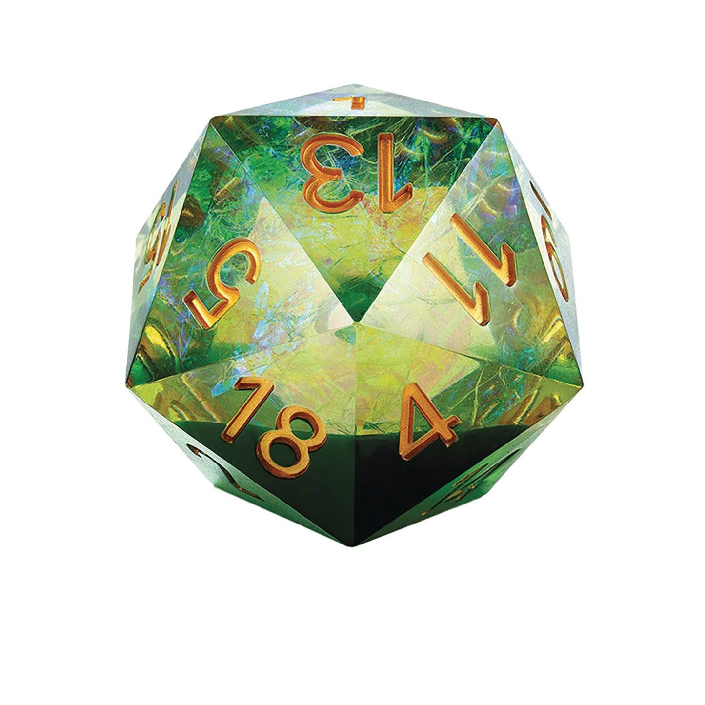 JUMBO D20 PERIDOT DIE (NET) (C: 1-1-2)