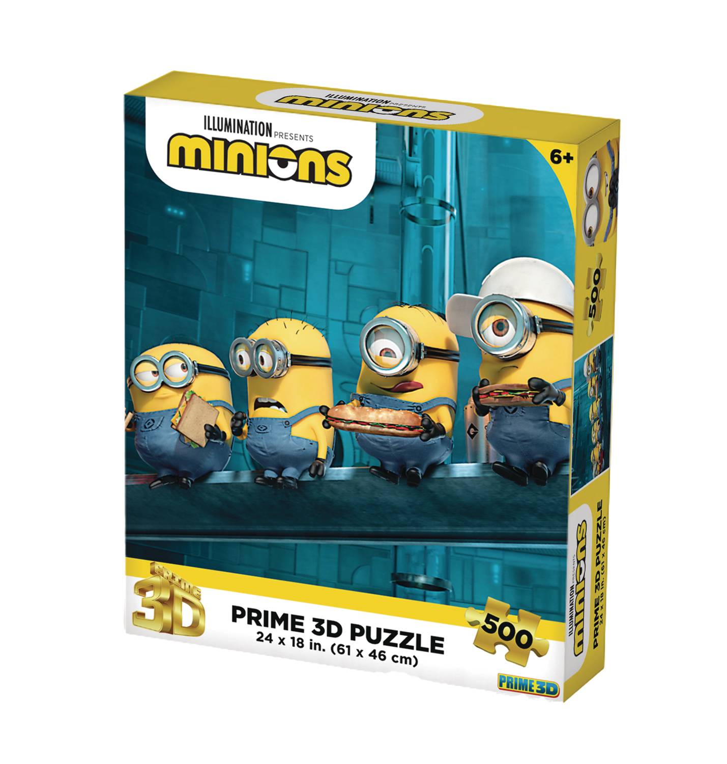MINIONS 500PC 24X18 3D PUZZLE (NET) (C: 1-1-2)