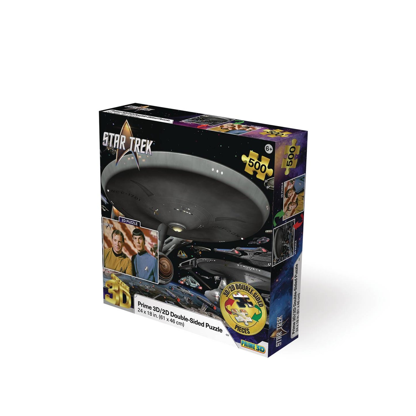 PARAMOUNT STAR TREK 3D/2D JIGSAW PUZZLE 500PC 24X18 (NET) (C