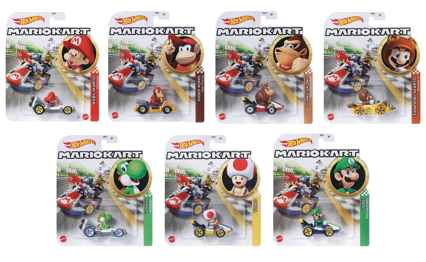 HOT WHEELS 2025 MARIO KART DIE-CAST WAVE P ASST (NET) (C: 1-