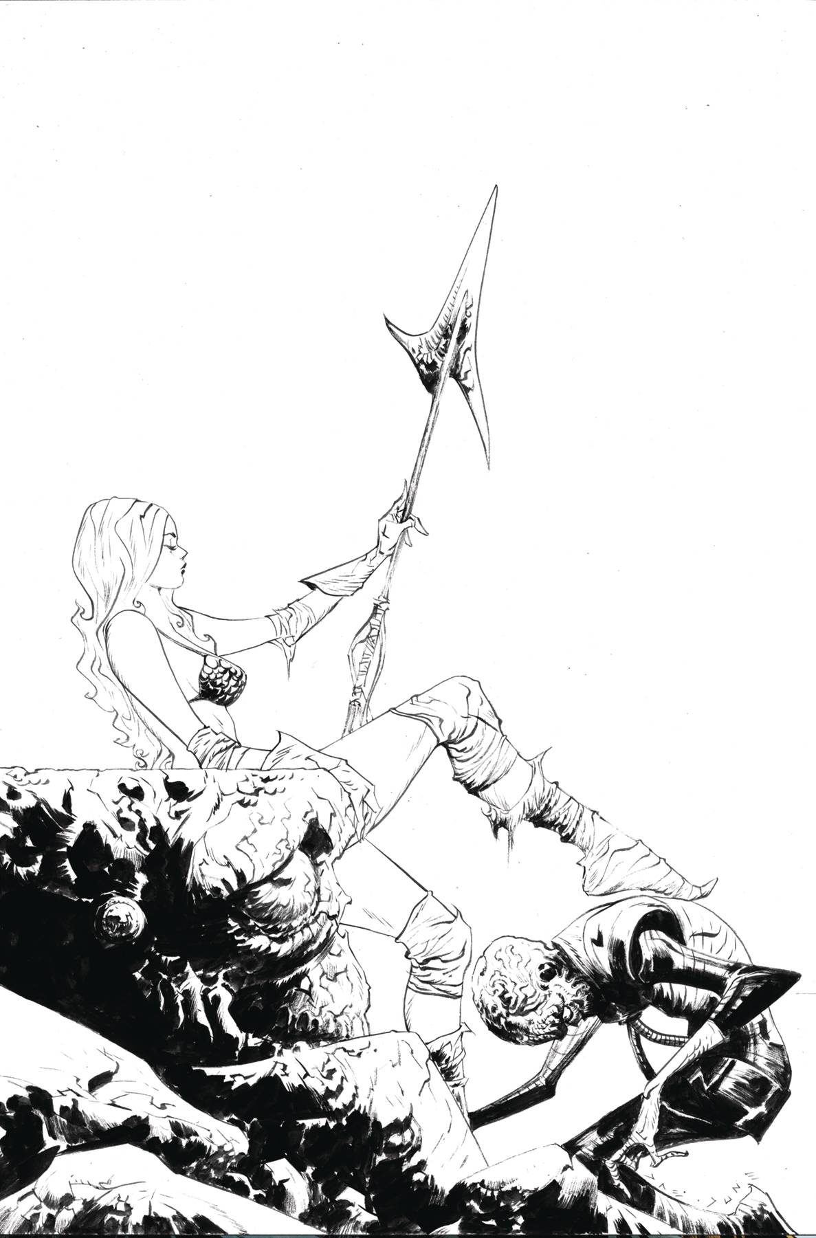 RED SONJA ATTACKS MARS #4 CVR G 15 COPY INCV LEE LINE ART VI