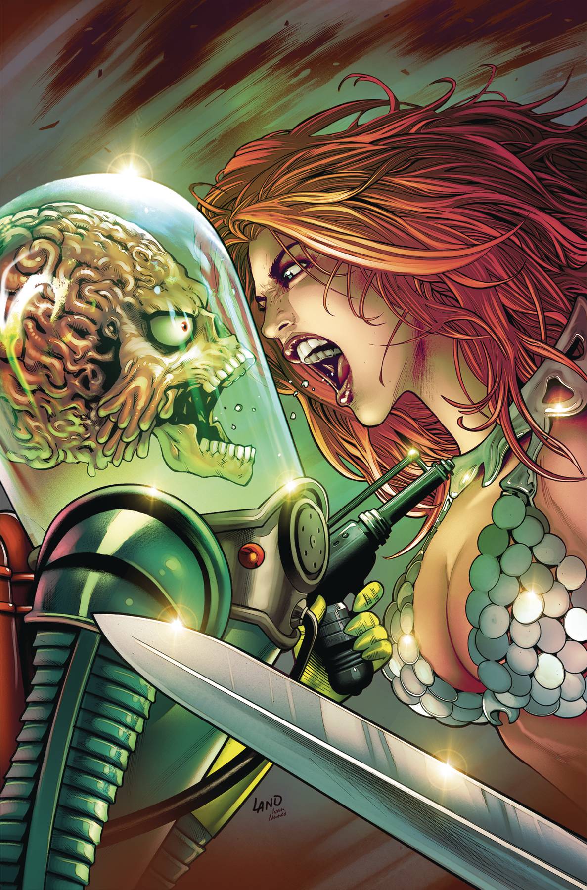 RED SONJA ATTACKS MARS #4 CVR H 15 COPY INCV LAND VIRGIN