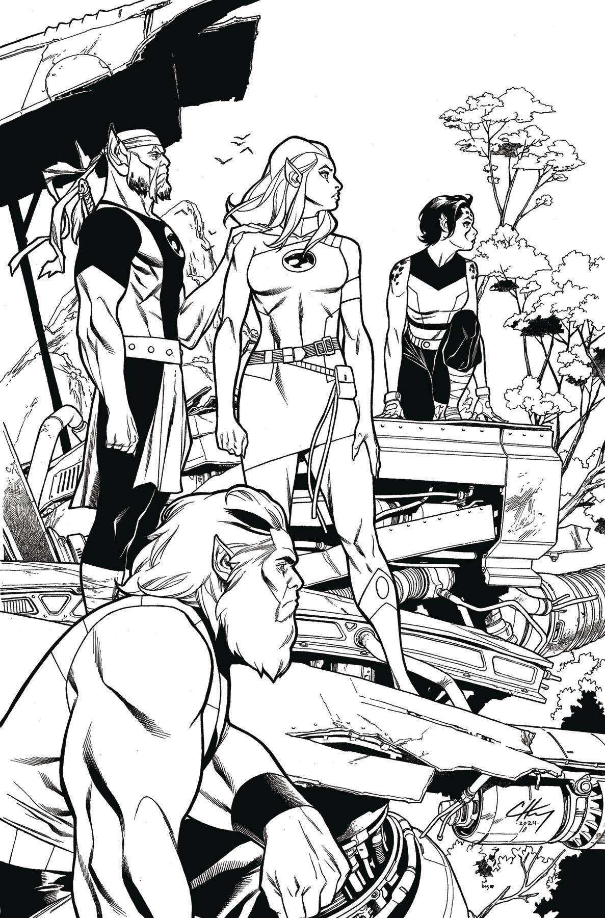 THUNDERCATS LOST #4 CVR J 15 COPY INCV HENRY LINE ART VIRGIN