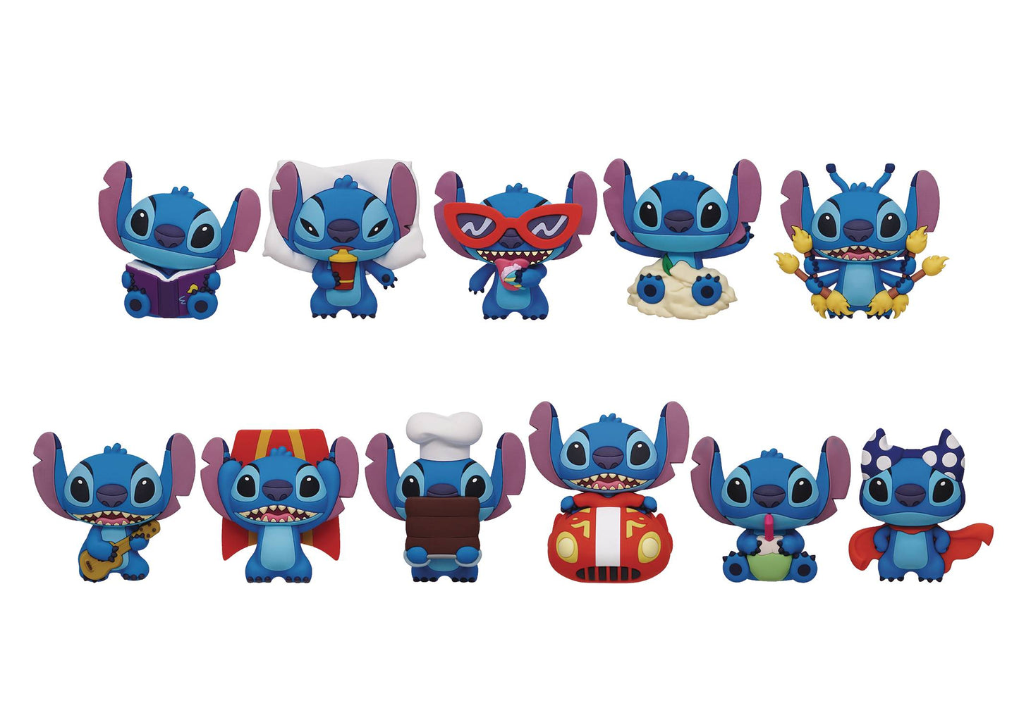 DISNEY STITCH SERIES 7 3D FOAM BAG CLIP BMB DS (NET) (C: 1-1