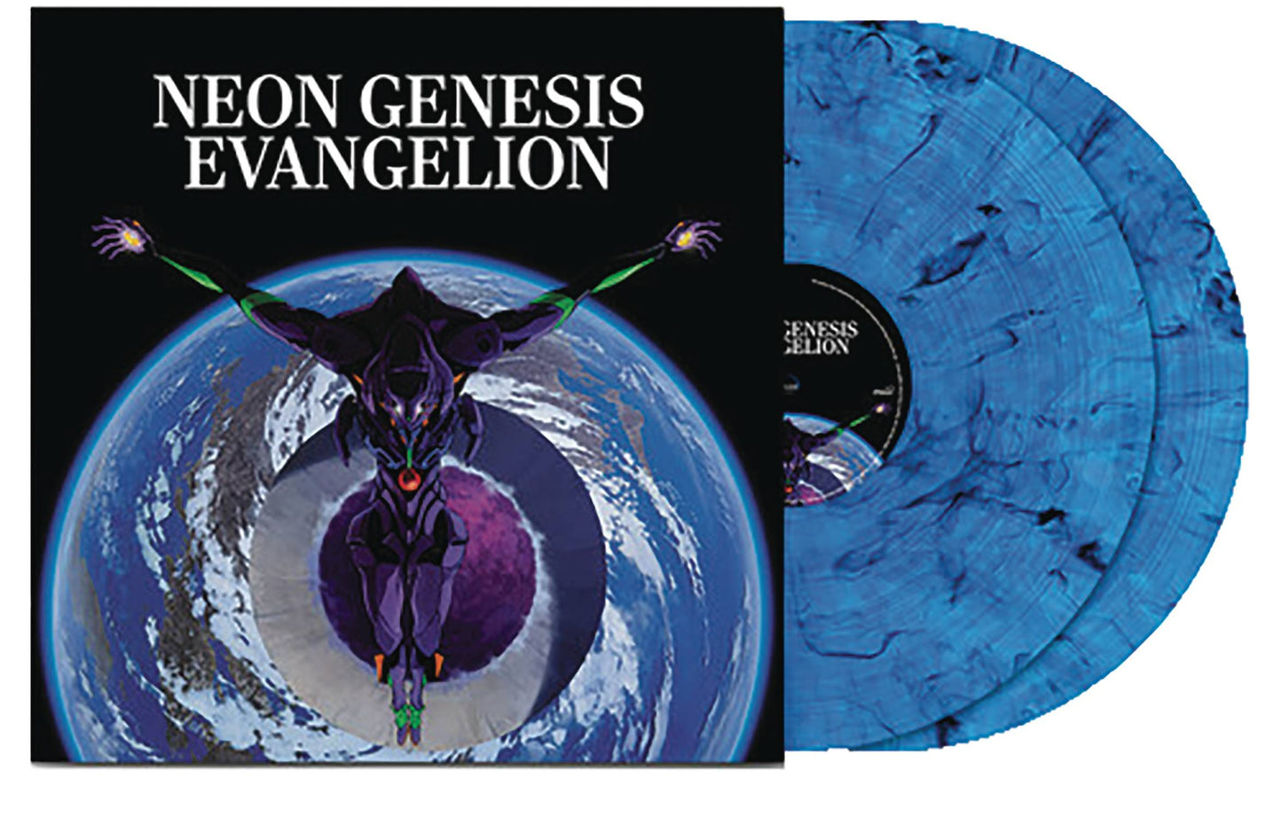 NEON GENESIS EVANGELION OST BLUE VINYL 2 LP (NET) (C: 1-1-2)