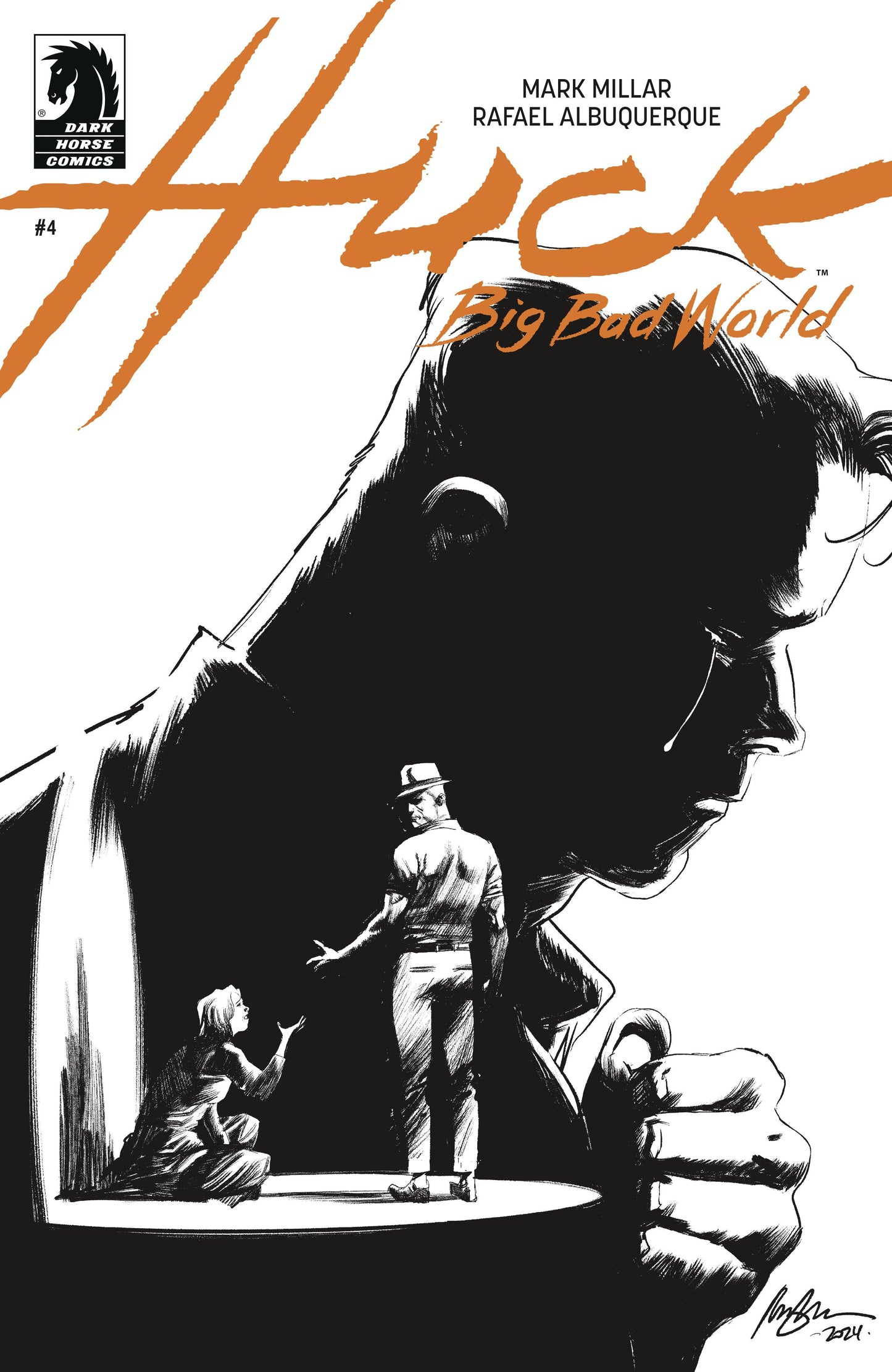 HUCK BIG BAD WORLD #4 CVR B ALBUQUERQUE B&W (MR)