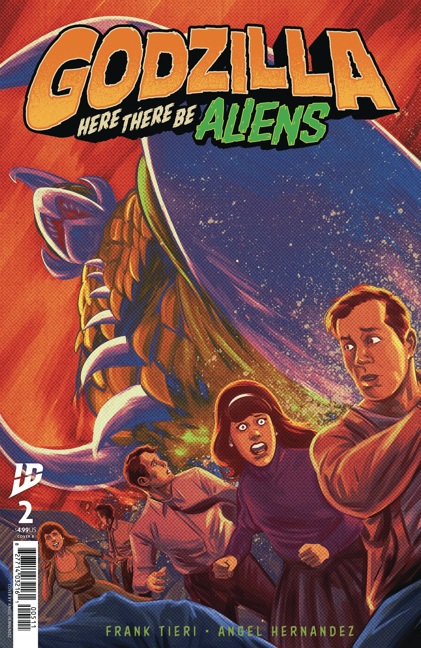 GDOZILLA HERE THERE BE ALIENS #2 CVR B HERNANDEZ