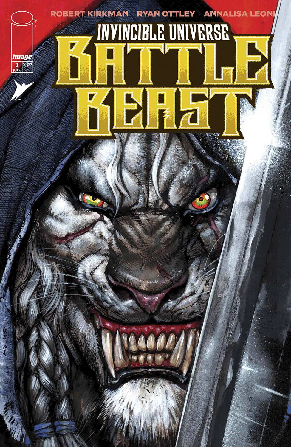 INVINCIBLE UNIVERSE BATTLE BEAST #3 CVR F INC 1:100 BISLEY