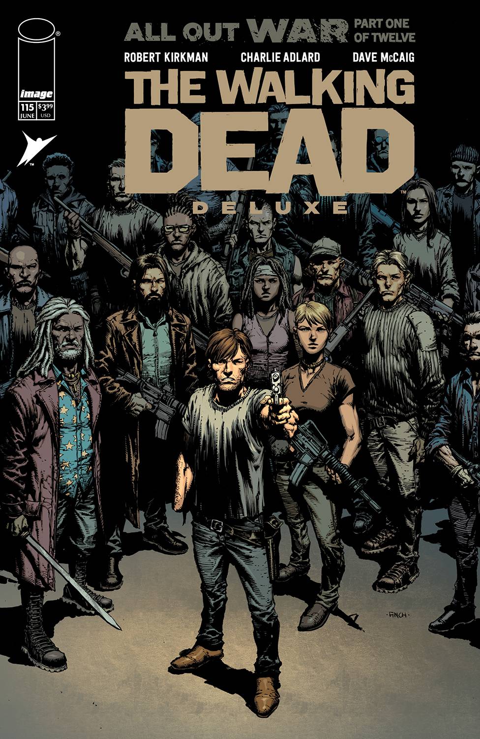 WALKING DEAD DELUXE #115 CVR A DAVID FINCH & DAVE MCCAIG