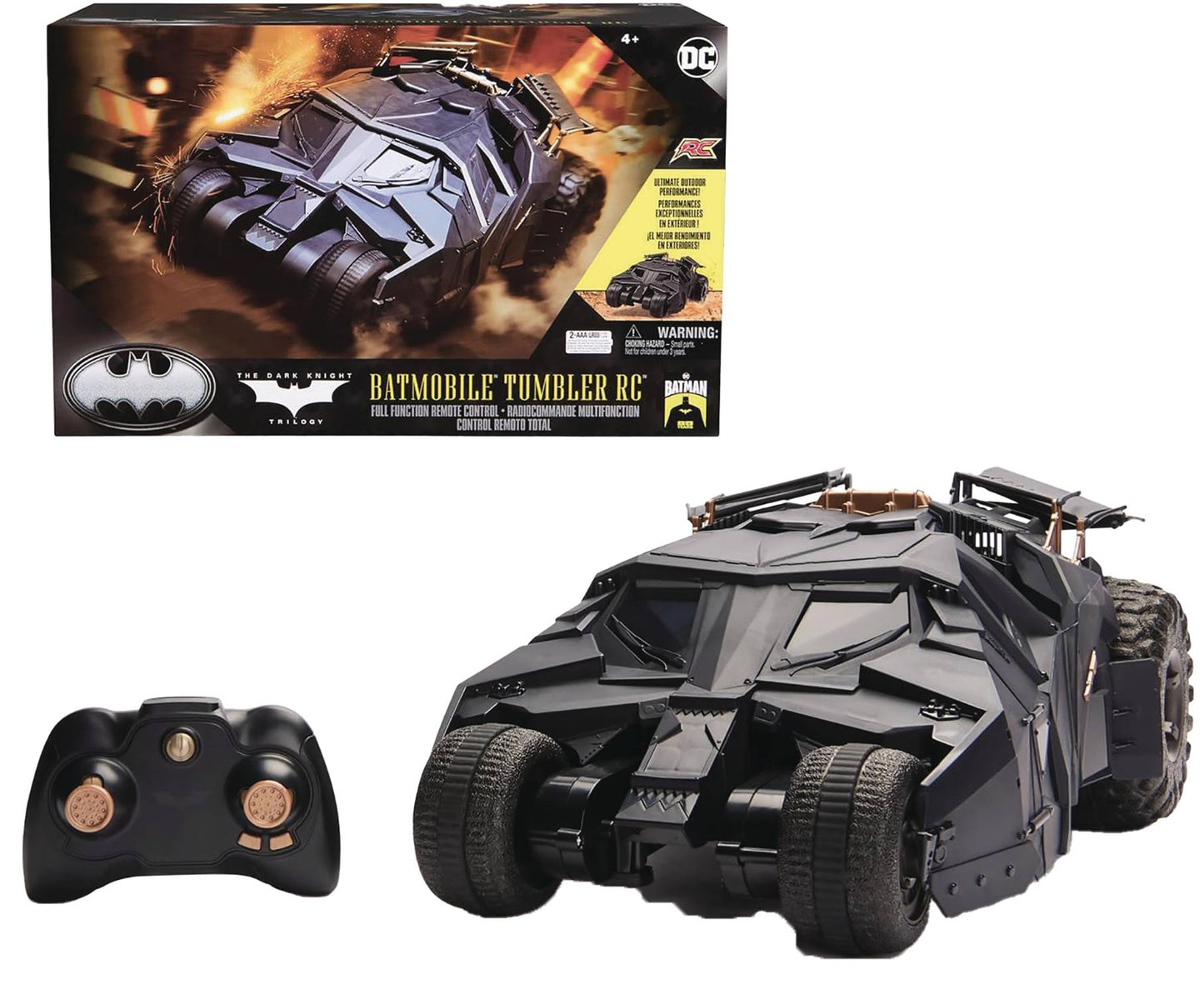 BATMAN 1:15 SCALE BATMOBILE TUMBLER RC CAR (NET) (C: 1-1-2)