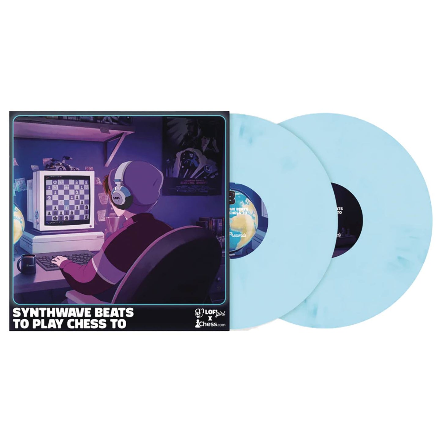 CHESS.COM SYNTHWAVE EDITION LIGHT BLUE VINYL 2LP (NET) (C: 1