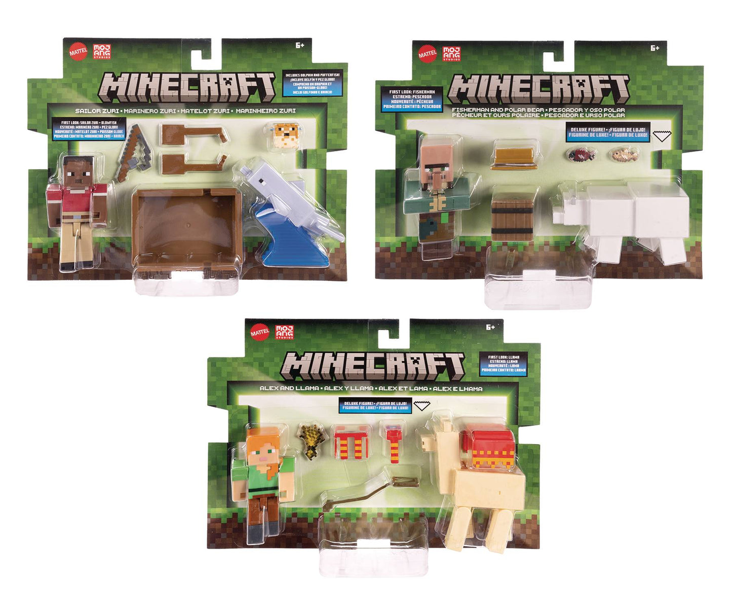 MINECRAFT 3.25 IN 2-PACK AF ASST (NET) (C: 1-1-2)