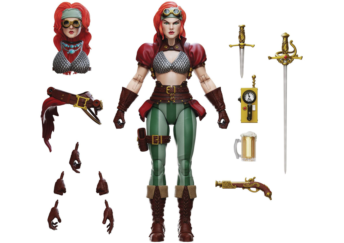 EPIC HACKS RED SONJA STEAMPUNK LEGEND 1/12 SCALE AF (NET) (C
