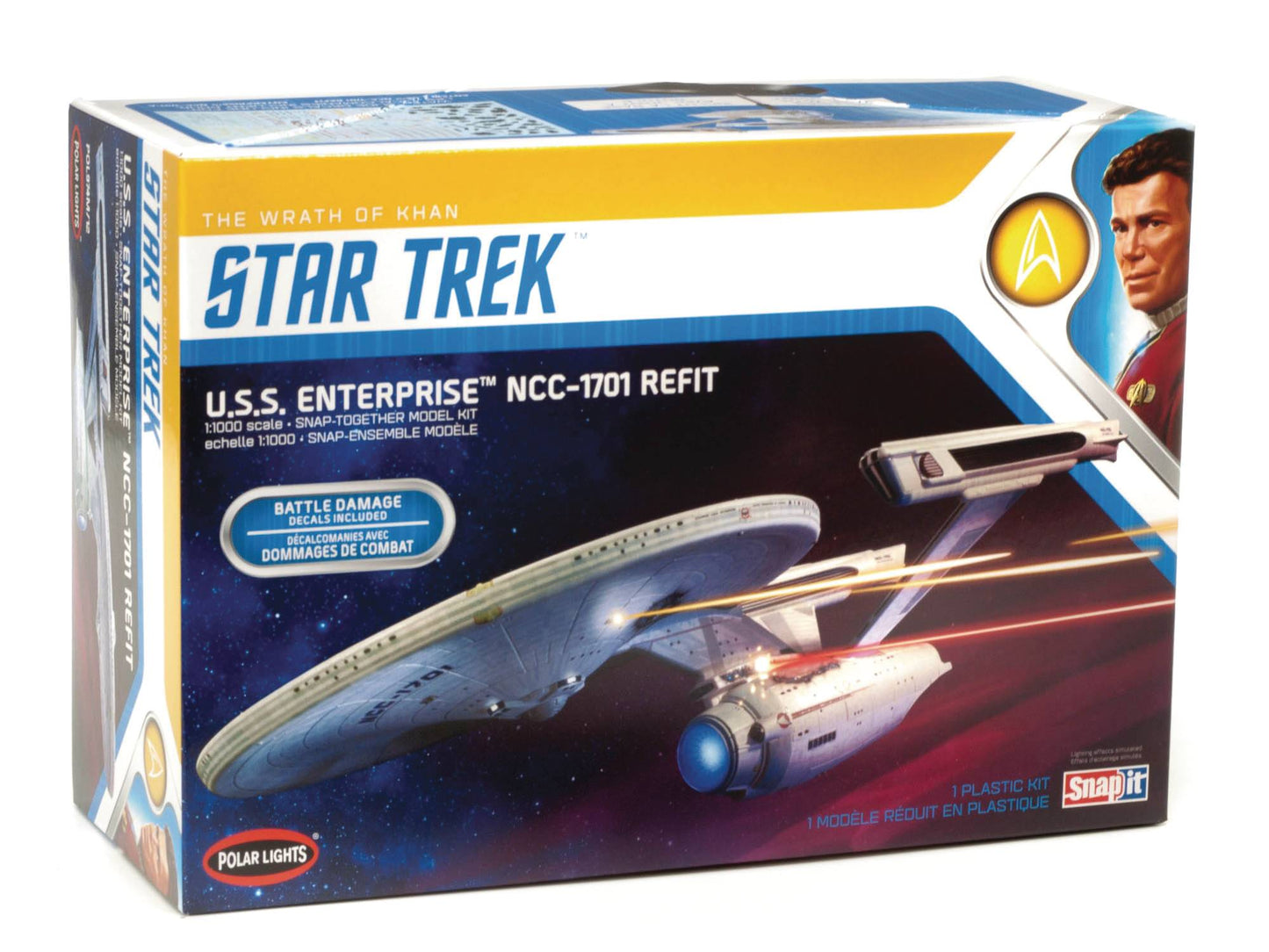 ST USS ENTERPRISE REFIT POLAR LIGHTS 1/10 MODEL KIT (Net) (C