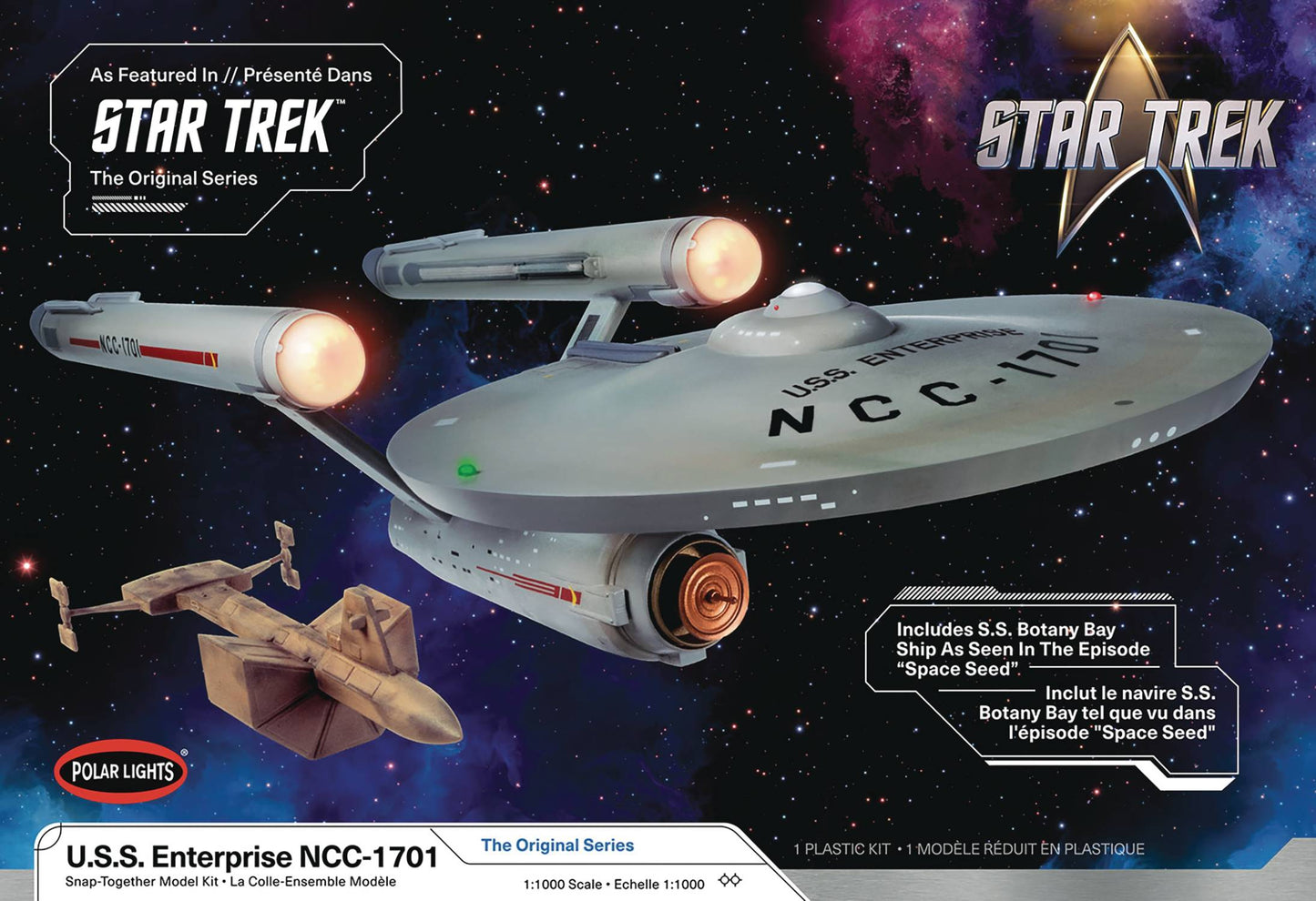 ST ORIGINAL SERIES USS ENTERPRISE POLAR LIGHTS 1/10 MODEL KI
