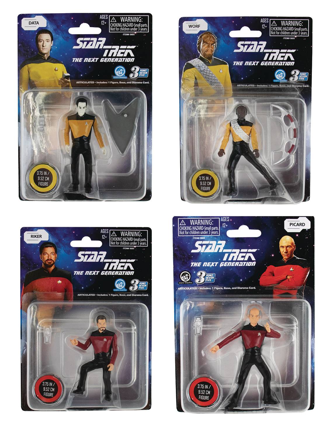 STAR TREK TNG 3 POINT SEVEN FIVE 3 1/4IN AF CS (NET) (C: 1-1