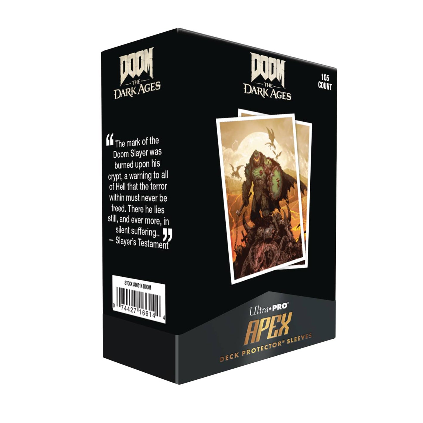 DOOM 105CT APEX DECK PROTECTOR SLEEVES 2 FOR BETHESDA (NET)