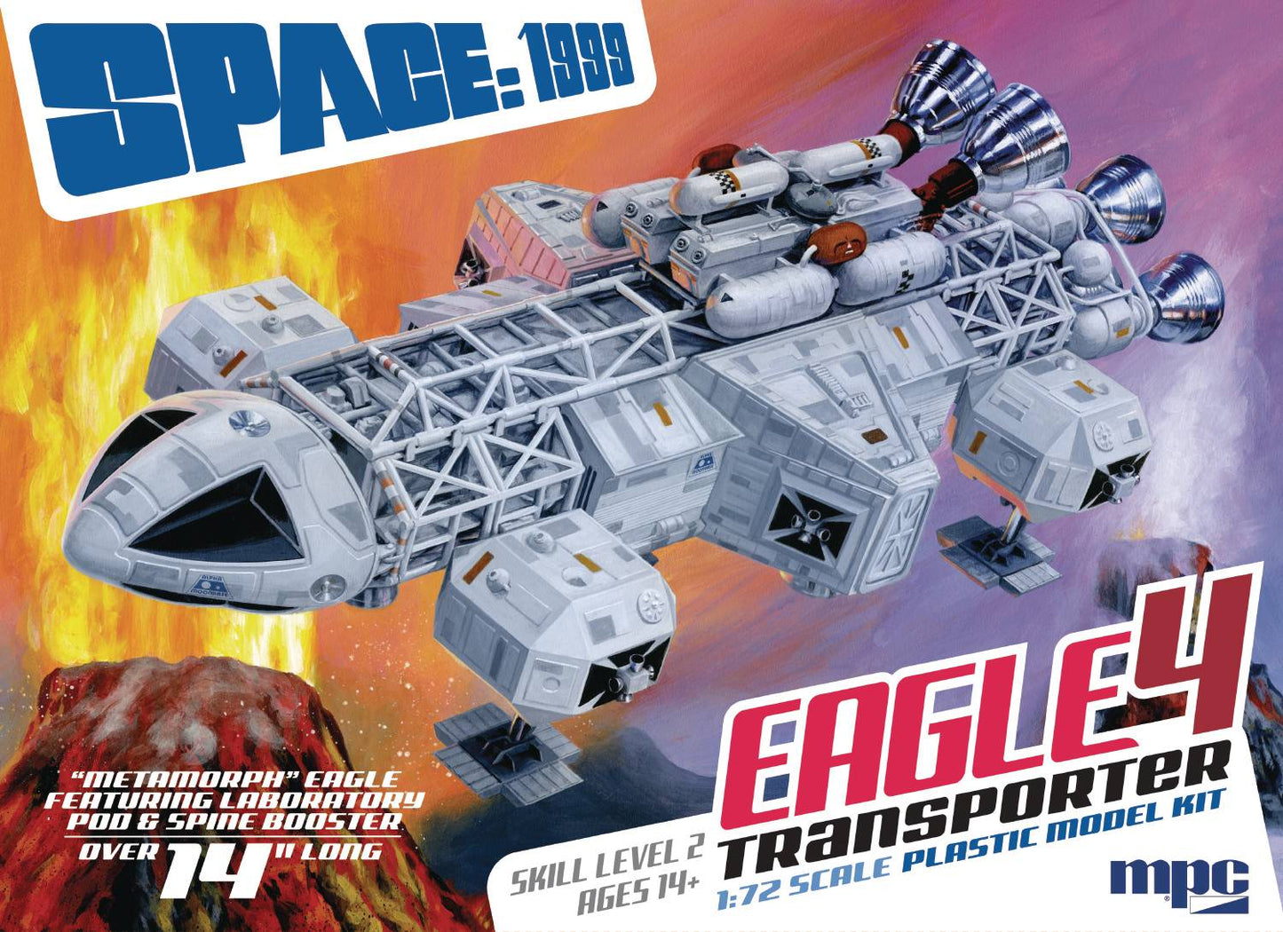 14 SPACE 1999 EAGLE 4 LAB POD SPINE BOOST MPC 1/72 MODEL KIT