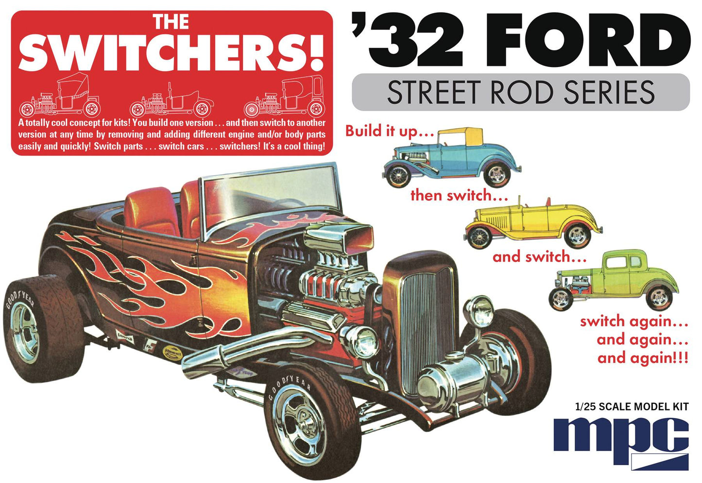 1932 FORD SWITCHERS ROADSTER/COUPE MPC 1/25 MODEL KIT (Net)