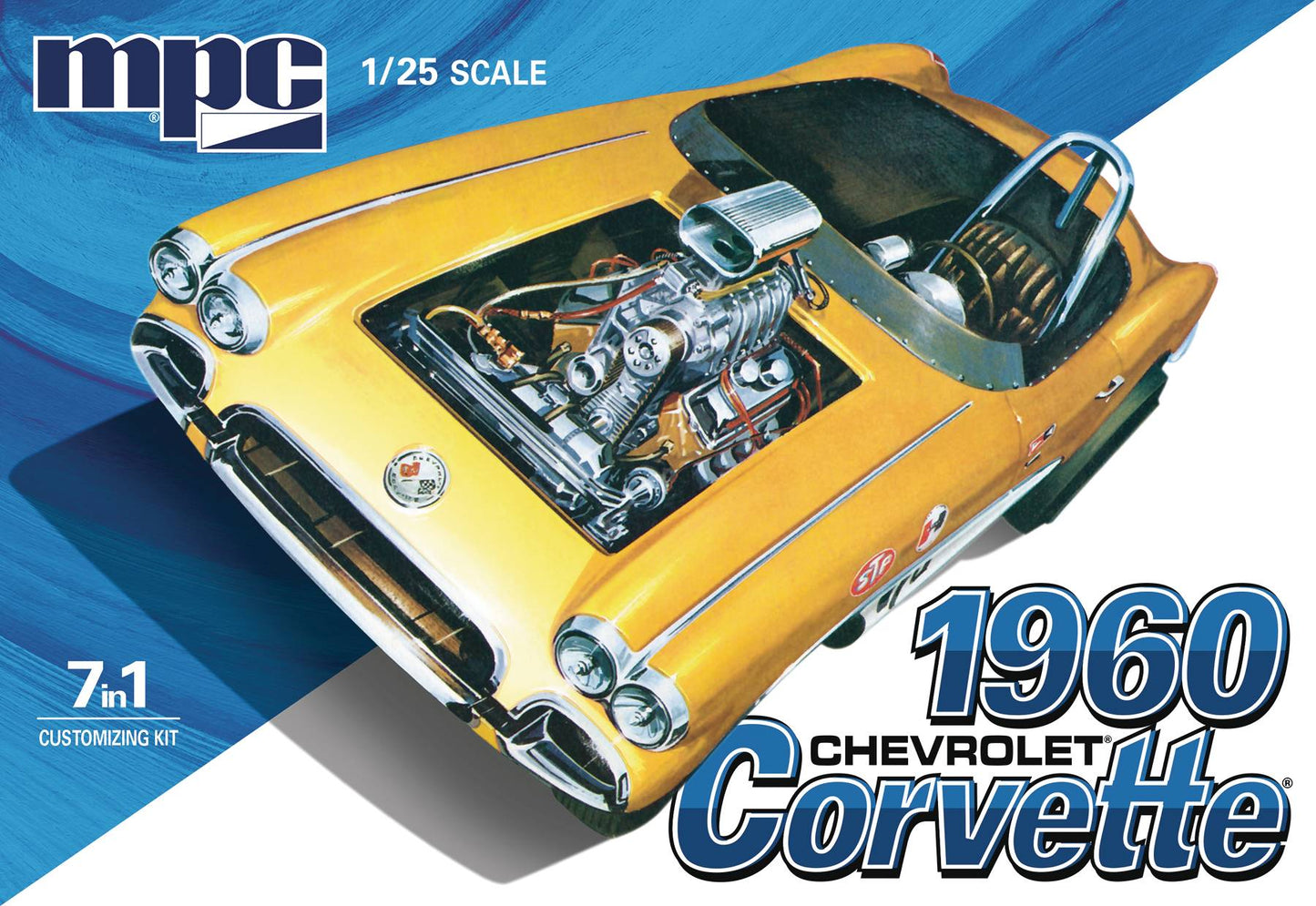 1960 CHEVY CORVETTE 7-IN-1 MPC 1/25 MODEL KIT (Net) (C: 1-1-
