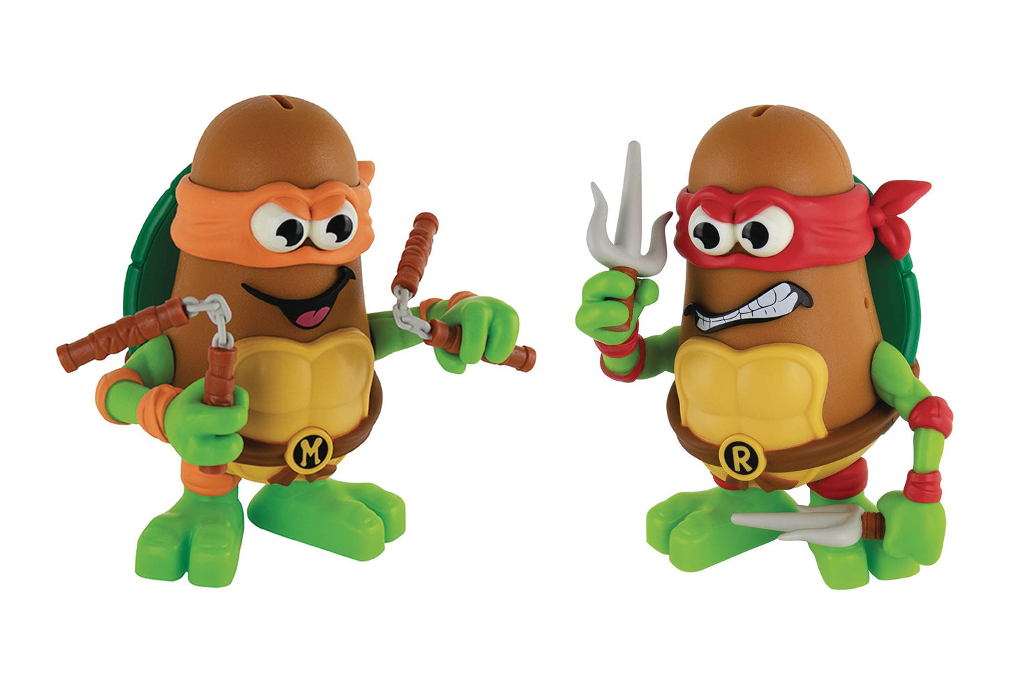 TMNT POPTATER RAPHAEL & MICHELANGELO 4IN FIG (NET) (C: 1-1-2
