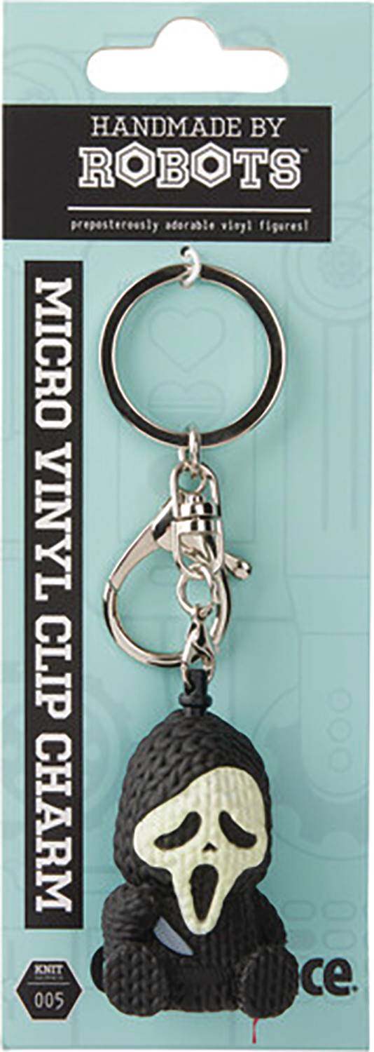 HANDMADE BY ROBOTS MINI GHOST FACE 1 3/4IN KEYCHAIN (NET) (C