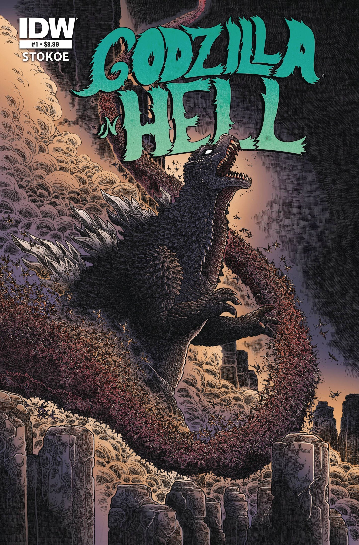 GOZILLA 70TH ANNIV FOIL CLASSIC GODZILLA IN HELL #1