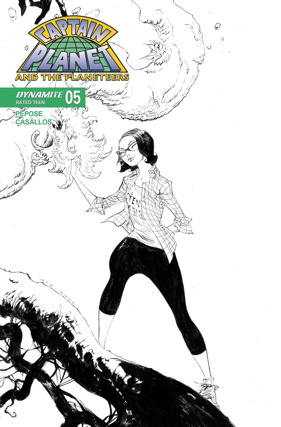 CAPTAIN PLANET #5 CVR G 10 COPY INCV LEE LINE ART (C: 1-0-0)